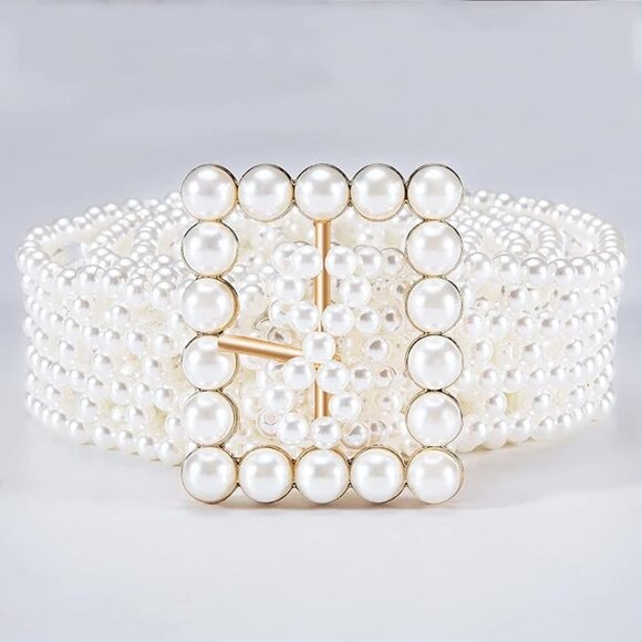 Elegant Adjustable Faux Pear Belt - Chic, Braided Waistband for Every Occasion main image 5